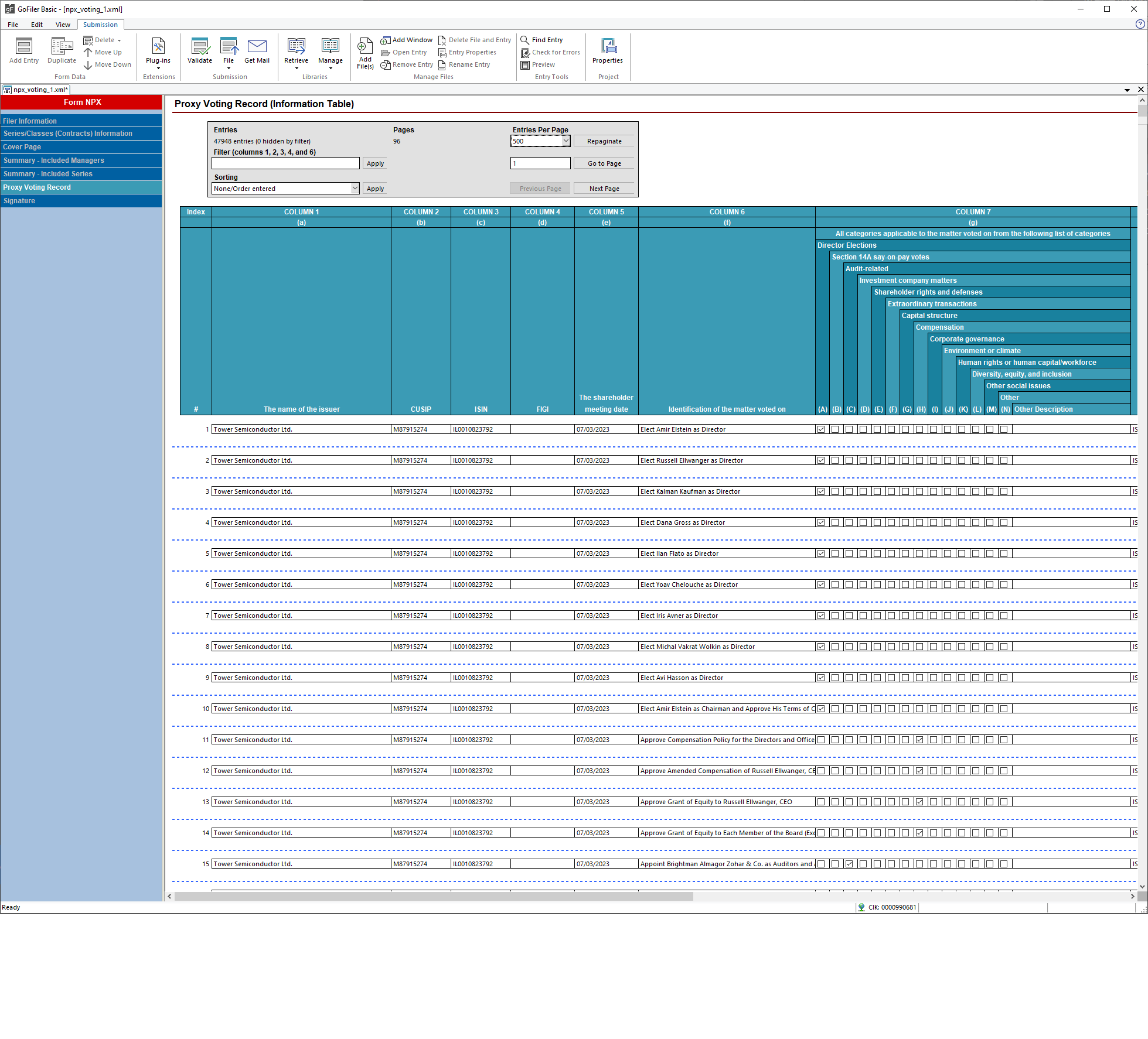 Form N-PX View in GoFiler